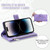 For iPhone 15 Pro Max Multi-Card Totem Zipper Leather Phone Case(Purple) For iPhone 15 Pro Max Multi-Card Totem Zipper Leather Phone Case(Purple)
