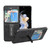 For Samsung Galaxy Z Flip5 ABEEL Retro Litchi Texture PU Phone Case with Holder(Black)