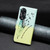 For OPPO A78 5G Colored Drawing Pattern Leather Phone Case(Feather)