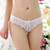 3pcs Sexy Lace Flower Triangle Pants Ladies Bow Low-Waisted Thong(White) 3pcs Sexy Lace Flower Triangle Pants Ladies Bow Low-Waisted Thong(White)