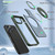 For iPhone 15 Pro Max Rotating Ring Magnetic Holder Phone Case(Green)