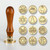 Christmas Series Fire Lacquer Seal Wood Grain Handle+Brass Seal Head(SD-17)