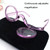 Makeup Magnifying Glass Presbyopic Glasses Flip Swivel Reading Glasses, Degree: +200(Yellow Frame)