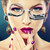 Makeup Magnifying Glass Presbyopic Glasses Flip Swivel Reading Glasses, Degree: +200(Yellow Frame)