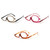 Makeup Presbyopic Glasses Monolithic Reading Glass Magnifying Glass, Degree: +400(Black)
