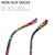 Makeup Presbyopic Glasses Monolithic Reading Glass Magnifying Glass, Degree: +400(Black)