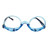 Makeup Magnifying Glass Presbyopic Glasses Flip Swivel Reading Glasses, Degree: +100(Blue Frame)