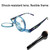 Makeup Magnifying Glass Presbyopic Glasses Flip Swivel Reading Glasses, Degree: +100(Blue Frame)