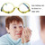 Makeup Magnifying Glass Presbyopic Glasses Flip Swivel Reading Glasses, Degree: +100(Blue Frame)
