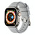 For Apple Watch 5 44mm Double Ring Silicone Watch Band(Space Grey)