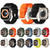 For Apple Watch 5 44mm Double Ring Silicone Watch Band(Space Grey)