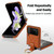 For Samsung Galaxy Z Flip3 Rhombic Microfiber Folding Phone Case with Ring(Brown)
