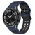 For Samsung Galaxy Watch 6 Classic 47mm Two-Color Breathable Silicone Watch Band(Midnight Blue + Black)