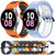 For Samsung Galaxy Watch 6 Classic 47mm Two-Color Breathable Silicone Watch Band(Midnight Blue + Black)