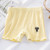 Girls Boxer Brief Safety Pants Modal Summer Shorts, Size: 140(Yellow) Girls Boxer Brief Safety Pants Modal Summer Shorts, Size: 140(Yellow)