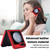 For Samsung Galaxy Z Flip5 Rhombic Microfiber Folding Phone Case(Red)