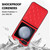 For Samsung Galaxy Z Flip5 Rhombic Microfiber Folding Phone Case(Red)