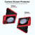 For Samsung Galaxy Z Flip5 Rhombic Microfiber Folding Phone Case(Red)