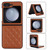 For Samsung Galaxy Z Flip5 Rhombic Microfiber Folding Phone Case(Brown) For Samsung Galaxy Z Flip5 Rhombic Microfiber Folding Phone Case(Brown)