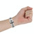For Samsung  Galaxy Watch 4 Classic 42mm Two-Color Breathable Silicone Watch Band(Black + Green)