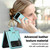 For Samsung Galaxy Z Flip3 Rhombic Microfiber Folding Phone Case with Ring(Blue)