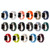For Apple Watch 8 45mm Square Buckle Stripes Silicone Watch Band(Orange)