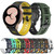 For Samsung Galaxy watch 5 Golf Edition 20mm Two-color Silicone Watch Band(Midnight Blue + White)
