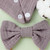 Baby Cotton Gauze Drool Towel + Bow Hairband Set Baby Bibs(Beige)