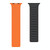 For Apple Watch 6 40mm Magnetic Loop Silicone Watch Band(Black Orange)