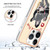 For iPhone 15 Pro Electroplating Marble Dual-side IMD Phone Case(Lucky Dog)