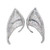 1pair Latex Elf Ears With Glitter Halloween Party Pixie Ears Cosplay Props 10cm Silver 