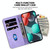 For Infinix Hot 12i 7-shaped Embossed Leather Phone Case(Purple)