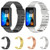 For Huawei Band 8 Mijobs Bamboo Buckle Stainless Steel Watch Band(Black)