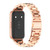 For Huawei Band 8 Mijobs Three Bead Bamboo Stainless Steel Watch Band(Rose Gold) For Huawei Band 8 Mijobs Three Bead Bamboo Stainless Steel Watch Band(Rose Gold)