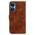 For Honor X7 7-shaped Embossed Leather Phone Case(Brown)