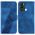 For Infinix Hot 12i 7-shaped Embossed Leather Phone Case(Blue)