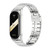For Xiaomi Mi Band 8 Mijobs CS Case Bamboo Buckle Metal Watch Band(Silver)