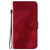 For Nokia C12 7-shaped Embossed Leather Phone Case(Red)