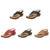 PU Leather Flip Flop Sandals Roman Style Adjustable Strap Sandals, Size: 35(Brown)