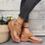 PU Leather Flip Flop Sandals Roman Style Adjustable Strap Sandals, Size: 42(Brown)