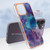 For iPhone 15 Pro Electroplating Marble Dual-side IMD Phone Case(Purple 016) For iPhone 15 Pro Electroplating Marble Dual-side IMD Phone Case(Purple 016)