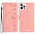 For iPhone 15 Pro Max Seven Butterflies Embossed Leather Phone Case(Pink)