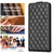 For Samsung Galaxy A41 Diamond Lattice Vertical Flip Leather Phone Case(Black)