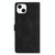 For iPhone 15 Plus Flower Butterfly Embossing Pattern Leather Phone Case(Black)