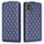 For Nokia C32 Diamond Lattice Vertical Flip Leather Phone Case(Blue)