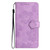 For iPhone 13 Pro Flower Embossing Pattern Leather Phone Case(Purple)
