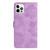 For iPhone 13 Pro Flower Embossing Pattern Leather Phone Case(Purple)