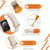 For Apple Watch 2 38mm Reverse Buckle Magnetic Silicone Watch Band(Silver Buckle Brown)