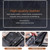 Baellerry Men Short Vintage Multi-Card Wallet Vertical Buckle Zip Wallet(Black Vertical)