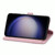 For Samsung Galaxy S23 FE 5G Embossed Flower Zipper Leather Phone Case(Pink)